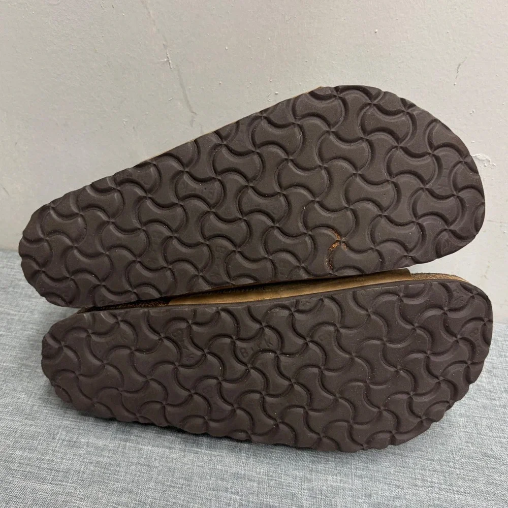 Birkenstock Granby Sandals Women Size 9 Brown Tobacco Nubuck Leather Multi-Strap